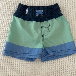 Nautica Boys' Blue & Aqua Colorblock Swim Trunks